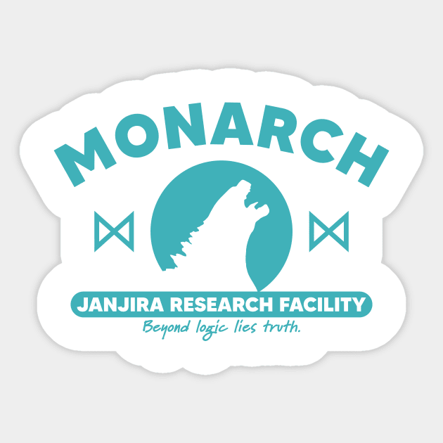 Monarch Janjira Research Facility Sticker by Vault Emporium